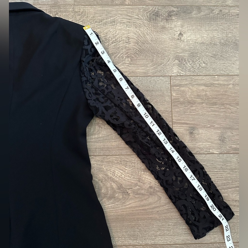 Sisley Black Lace Blazer Small - Picture 15 of 15